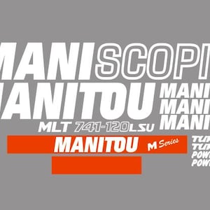 Reservdekal MANITOU MLT 741-120 LSU