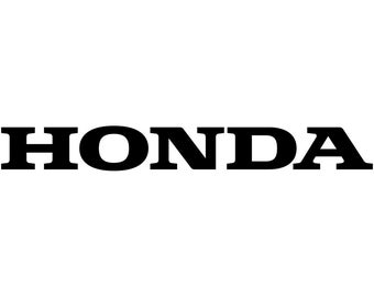 Set van 4 stickers met Honda-logo, 20, 25, 30 en 35 cm, in de kleuren wit, zwart, geel, rood, oranje, marineblauw, roze, grijs, groen, zilver en goud.