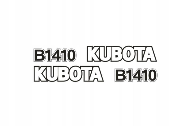 Aufkleber KUBOTA Logo Bagger 12er XXL-Set + Montagehilfe Aufkleber KUBOTA Logo Bagger 12er XXL-Set + Montagehilfe