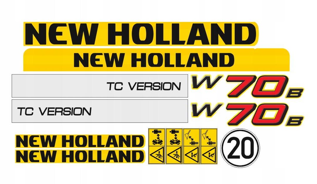 Sticker Decal - NEW HOLLAND W70B - Etsy
