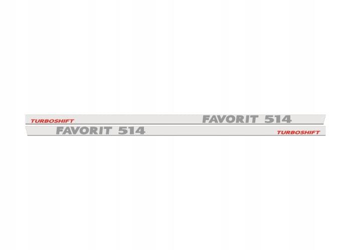 2x FENDT FAVORIT 514C TURBOSHIFT Type Stickers Pré-Cut Decals 1:32 Farmmodels.nl