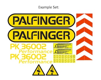 Pegatina Calcomanía Grúa PALFINGER - ¿QUÉ MODELO?