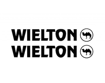 2pack 2x Sticker Decal logo WIELTON 15 20 30 40 50 60 70 80 90 100 cm white black yellow red orange navy blue pink gray green silver gold