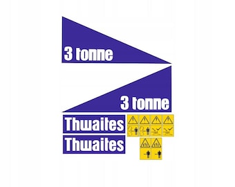Calcomanía adhesiva - THWAITES 3 TONNE