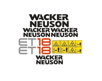 Calcomanía adhesiva Wacker Neuson ET18