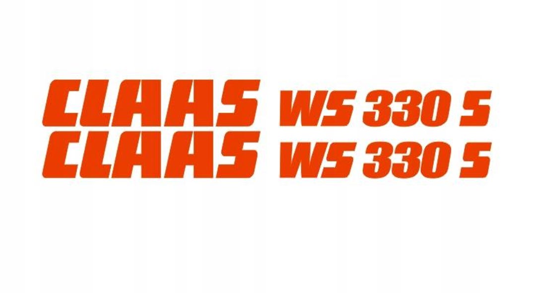 Sticker Decal CLAAS WS 330S - Etsy