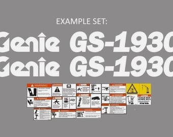 Adhesivo GENIE - ¿Qué modelo GS 1930 1932 3246 2632 4047 4390 2646 es compatible con la plataforma elevadora de tijera?