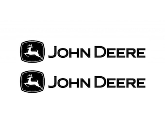 2パック 2x ステッカー デカール ロゴ JOHN DEERE 15 20 30 40 50 60 70 80 90 100 cm ホワイト ブラック イエロー レッド オレンジ ネイビー ブルー ピンク グレー グリーン シルバー ゴールド