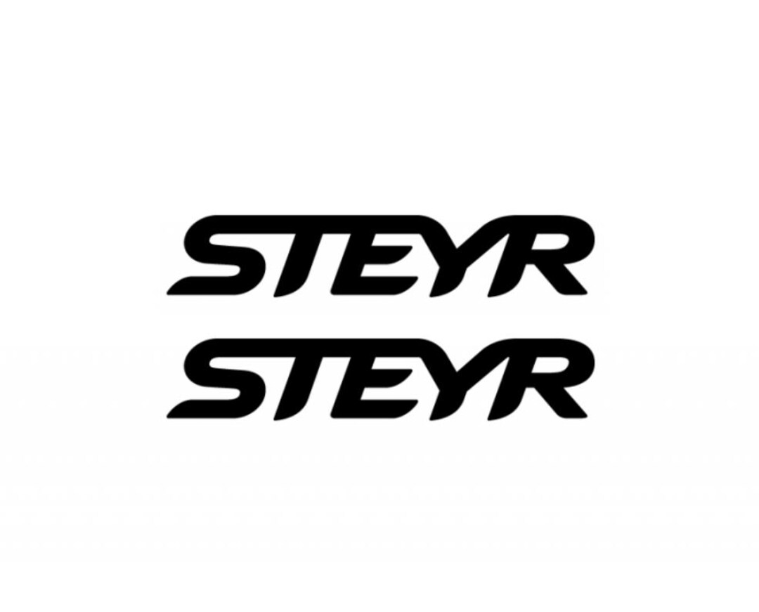 Steyr Sticker 2pack 2x Sticker Decal Logo STEYR 15 20 30 40 50 60 70 80 90 100 Cm ...