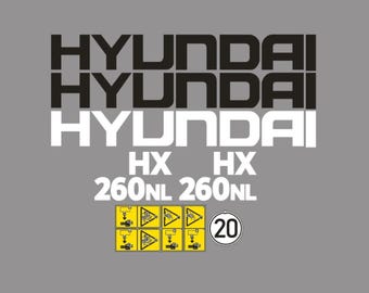 Sticker Decal HYUNDAI HX 260NL