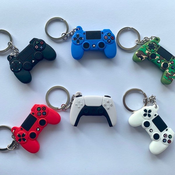 Game Controller Keychain | 6 Colors Video Game Controller Keychain Keyring  Ornament, Scale Controller Model, Gift For Gamers & Geeks