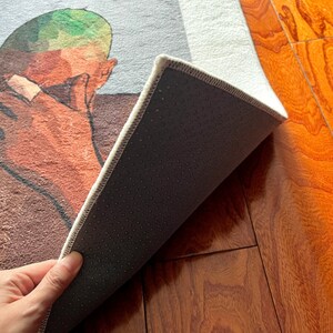 Blond Blonde Album Tufted Rug, Aesthetic Hip Hop Rapper Blonde Tufted ...