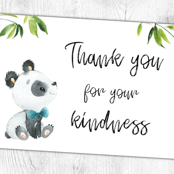 Kindness Thank You Card Download Etsy Kindness Thank You Card Download Etsy