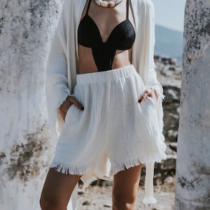White shorts for under dresses top