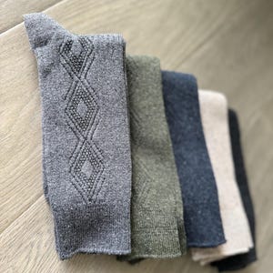 5 Pairs - Warm Wool Socks, High Quality Wool Winter Socks For Men, Women, Wool Outdoor Indoor Socks - Gift for her - Valentines Gift for him