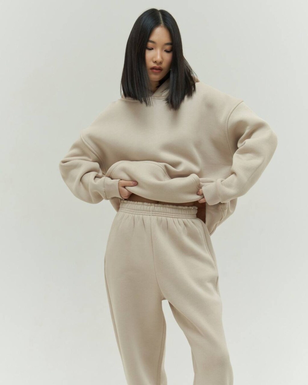 【送料&関税込】Stone  Beige Cotton Hoodie 775f377fb1eb7c045704ecfa9a55dc