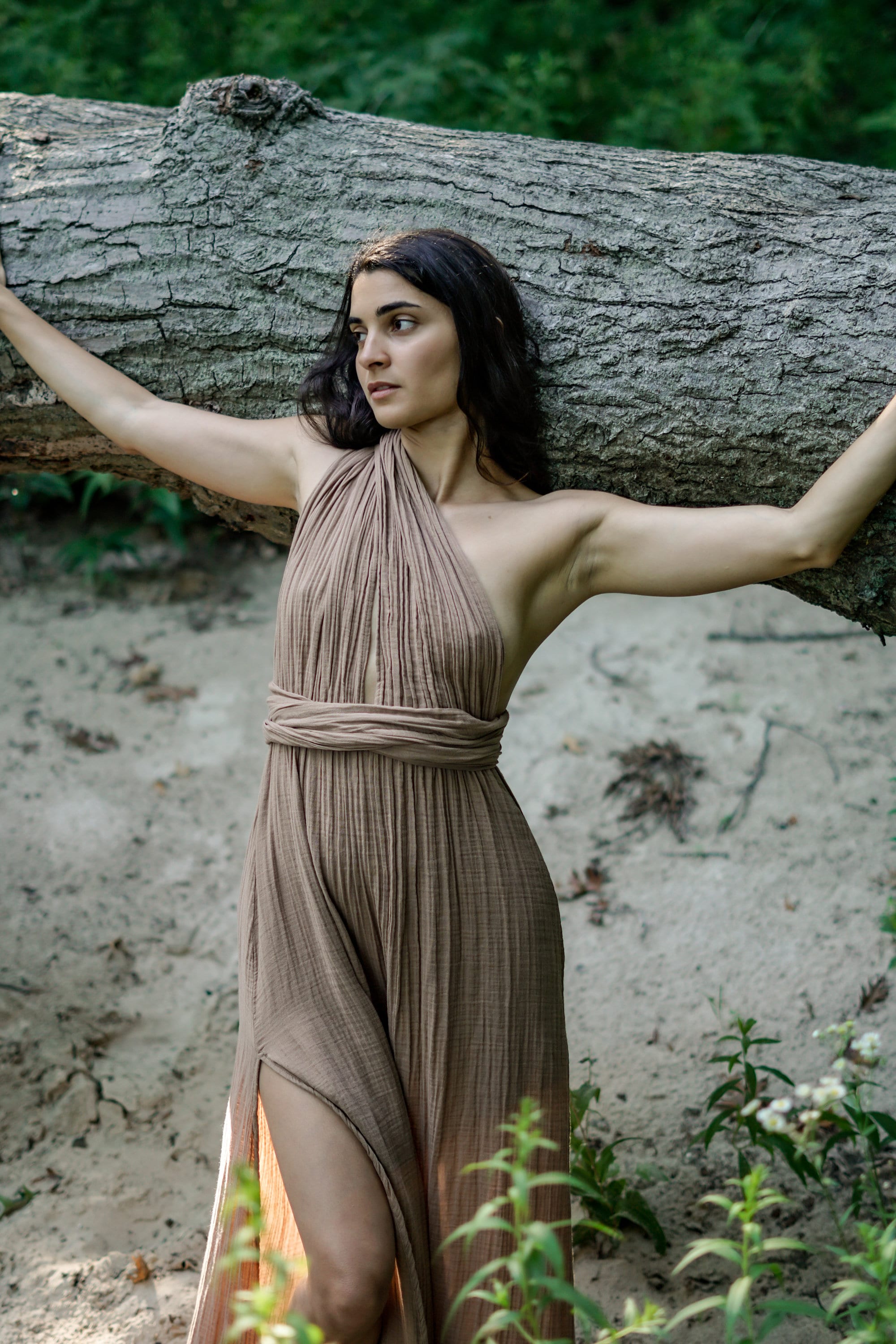 lila formal open back dress Nova Tie Back Dress in Lilac | OMNES | Ethical & Affordable Clothing