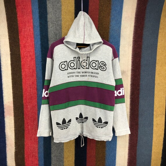 90s Vintage ADIDAS TRIFOIL by DESCENTE Hoodie Pull