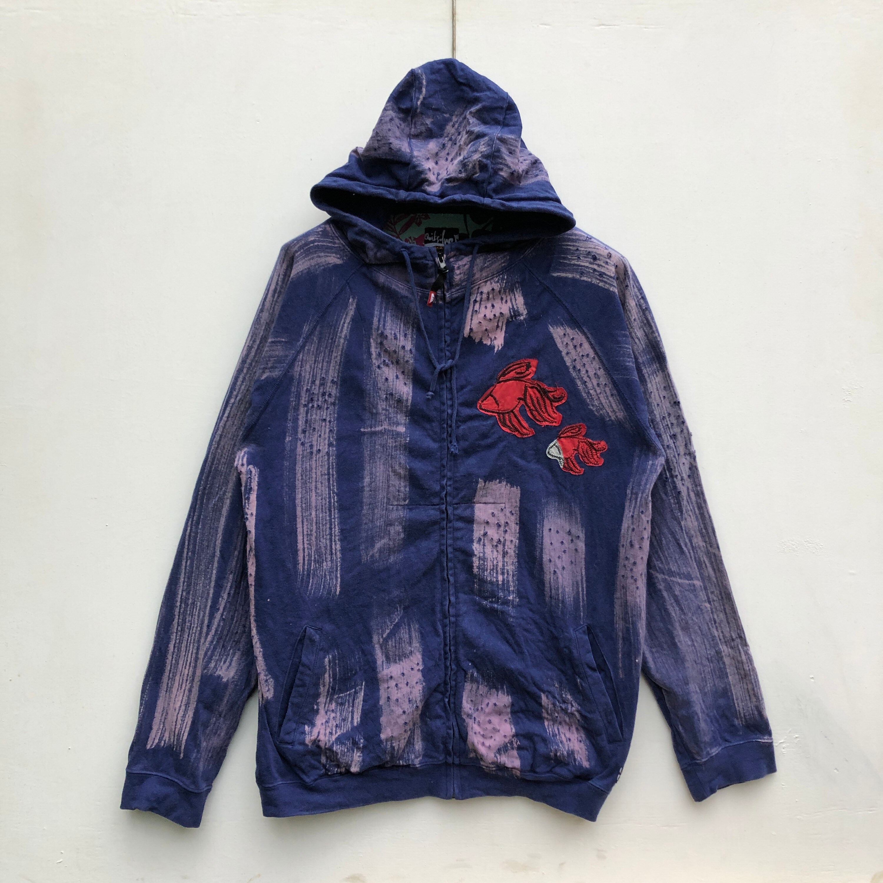 Vintage QUICKSILVER Zipper Hoodie Quicksilver Rare Hole Design Etsy