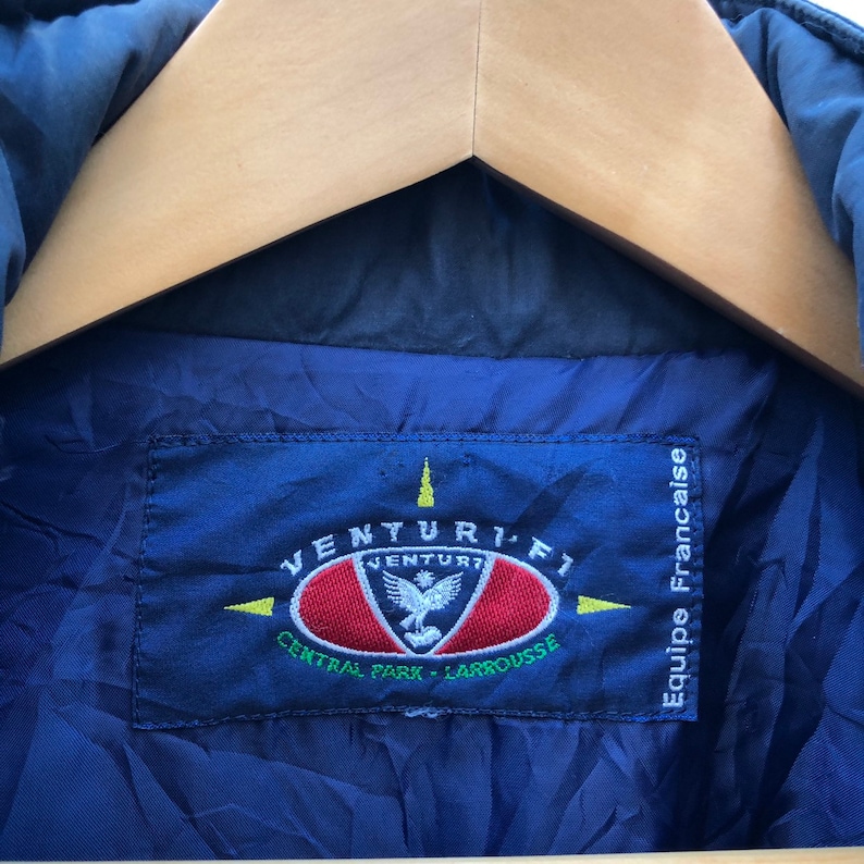 Venturi F1 Central Park Larrousse Long Zipper And Button Jacket Wearable Hoodie Colour Block Big Embroidery Logo Racing Team #0435-11