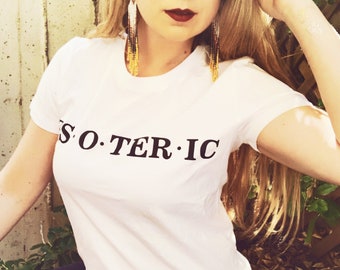 Esoteric Graphic Tee shirt Women's; Women's Shirt; Boho Graphic Tee; Printed Shirt; Mental Health shirt; Feminist clothing