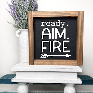 Housewarming gift, neutral bathroom decor, bathroom shelf sitter, wood framed bathroom sign, funny bathroom decor, farmhouse bathroom sign,