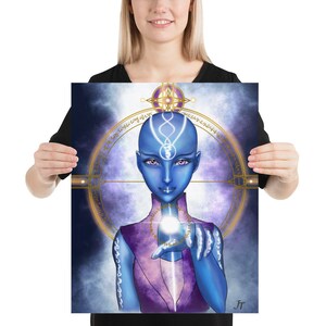 Sirian Guide Light Language Activation Code Digital Art Print Sirian