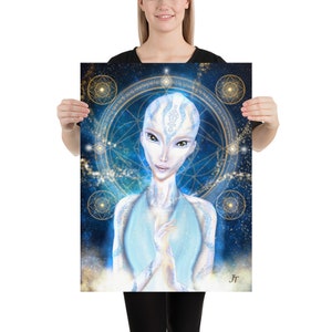 Andromedan Light Language Activation Code Digital Art Print