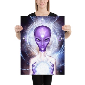 Arcturian Light Language Activation Code Digital Art Print