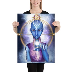 Sirian Guide Light Language Aktivierungscode Digitaler Kunstdruck, Sirian Geometrische Kunst Poster, spirituelle Kunst, außerirdische Kunst