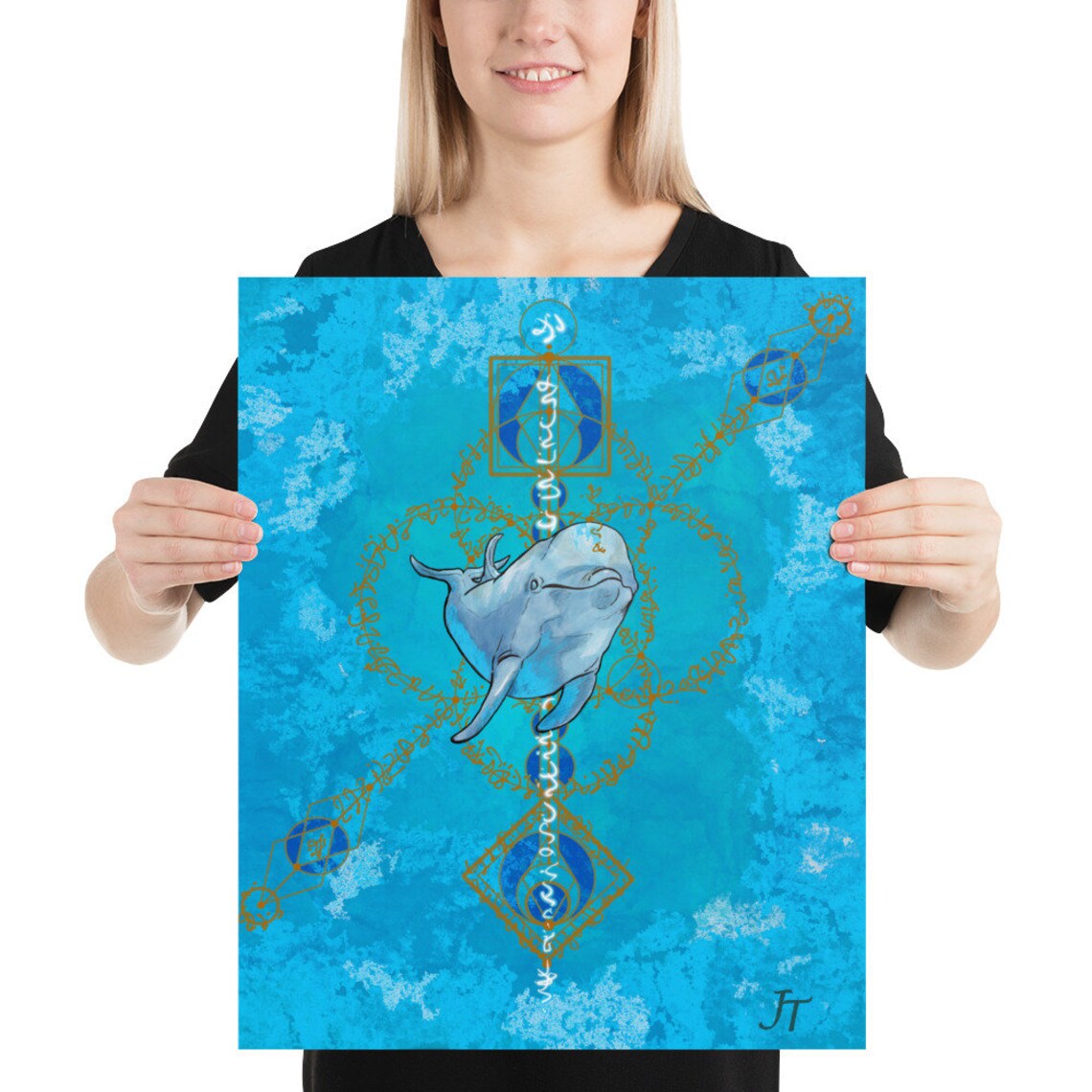 Dolphin Light Language Activation Code Digital Art Print - Etsy