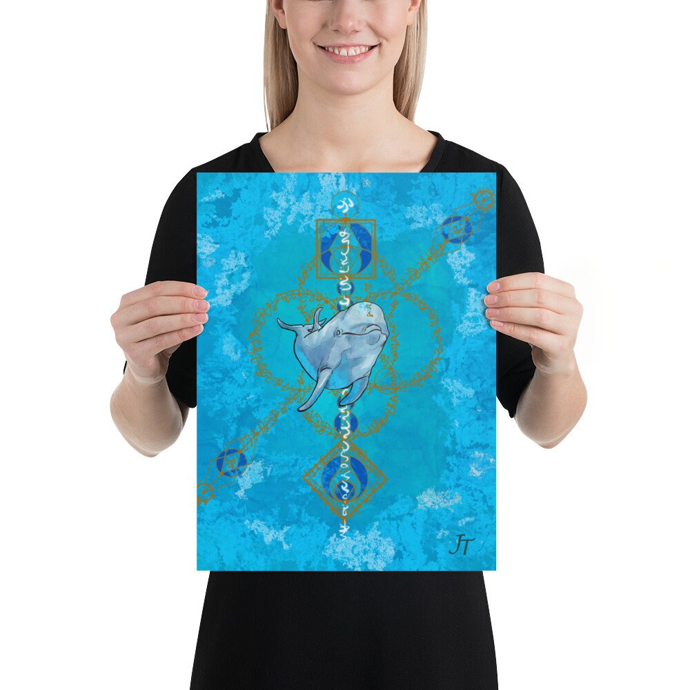 Dolphin Light Language Activation Code Digital Art Print - Etsy