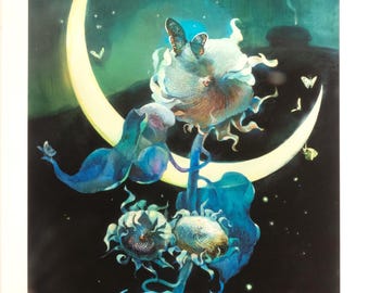 Giclee Ukrainian Artist Print on Art Paper Limited Edition of 30 Pieces Ukrainian Night