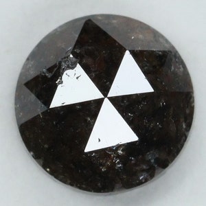0.47CT Rose Cut Rough Diamond Loose, Rough Diamond Rose Cut, Black Rose Cut Diamond, Faceted Cabochon | SNP9905133