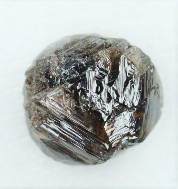 Brut Diamant 0.78tcw Argent Noir Scintillant Naturel Ancien Poire Forme pour eBa
