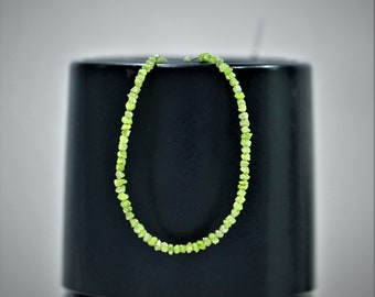 Excellent PARROT GREEN ROUGH Diamond Bead 2 - 3 mm 100% Natural Raw Rough Diamond  Nugget Minimalist Personalized Jewelry Handmade Gift