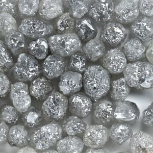 2.5 to 4 mm Rough Diamond, Grey Raw Diamond, Uncut Diamond, Conflict Free, Loose Rough Diamond For Jewelry SRD11001