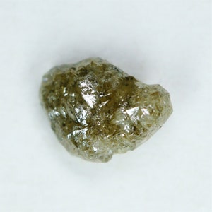 1.47 Carat White and Gray Rough Diamond, White Raw Diamond, Uncut Diamond, Conflict Free, Loose White Rough Diamond For Jewelry