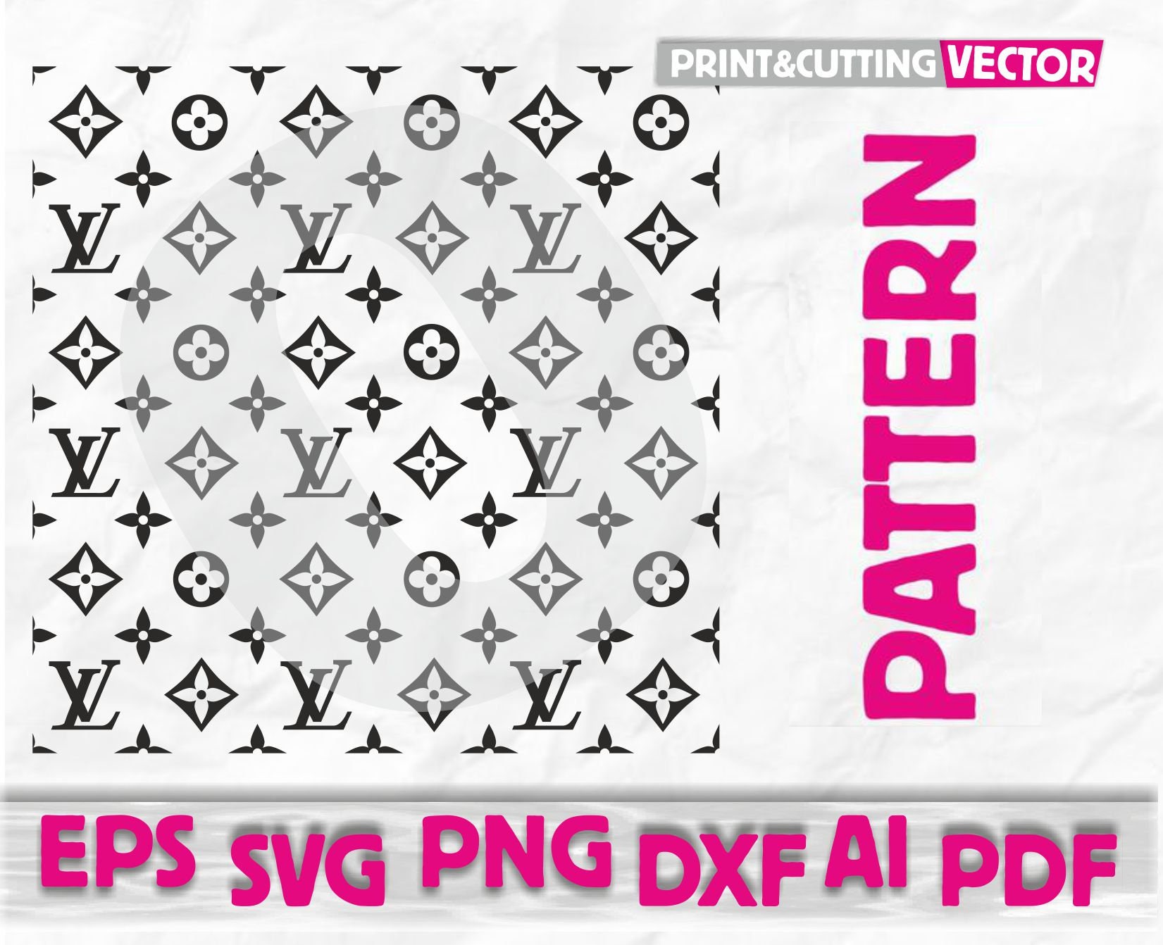 Louis Vuitton Logo Pattern For Cricut