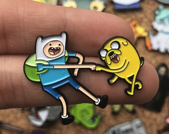 Middle Finger Up Jake Enamel Pin