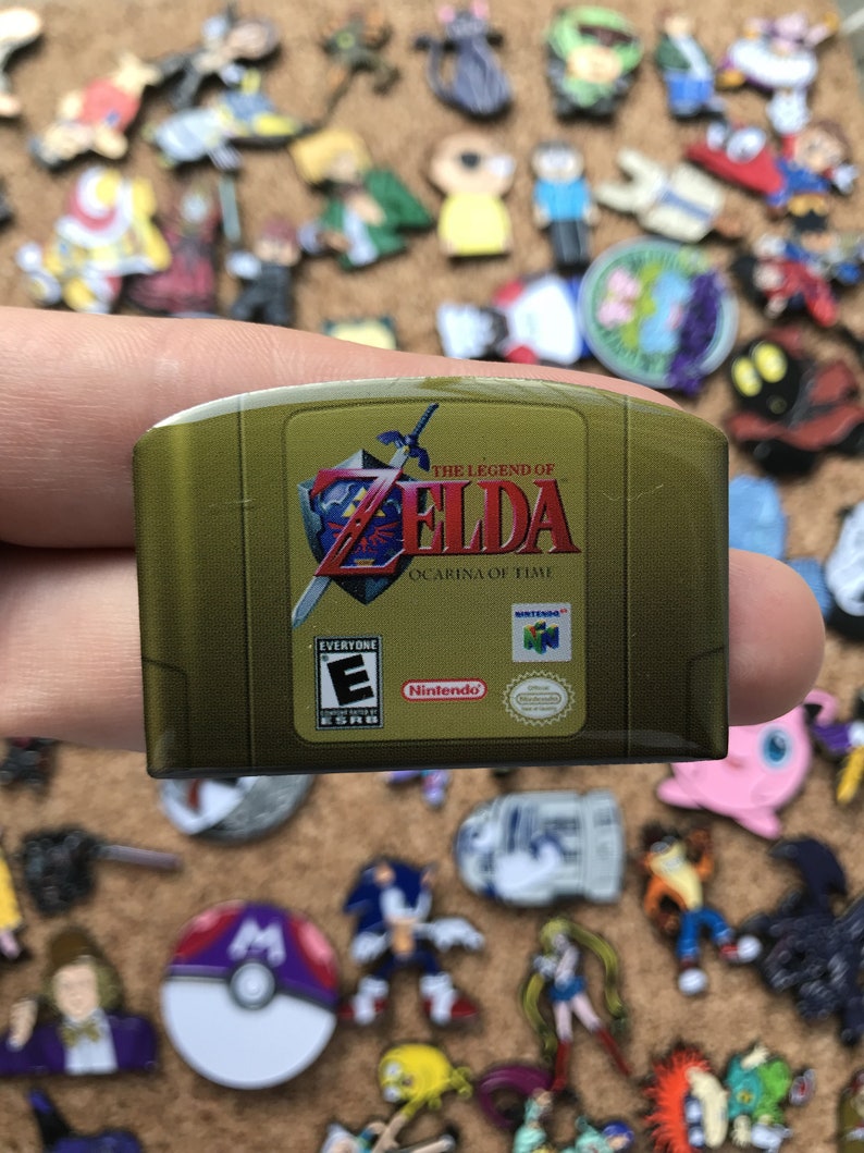 Legend of Zelda Ocarina of Time N64 Game Cartridge Custom Etsy