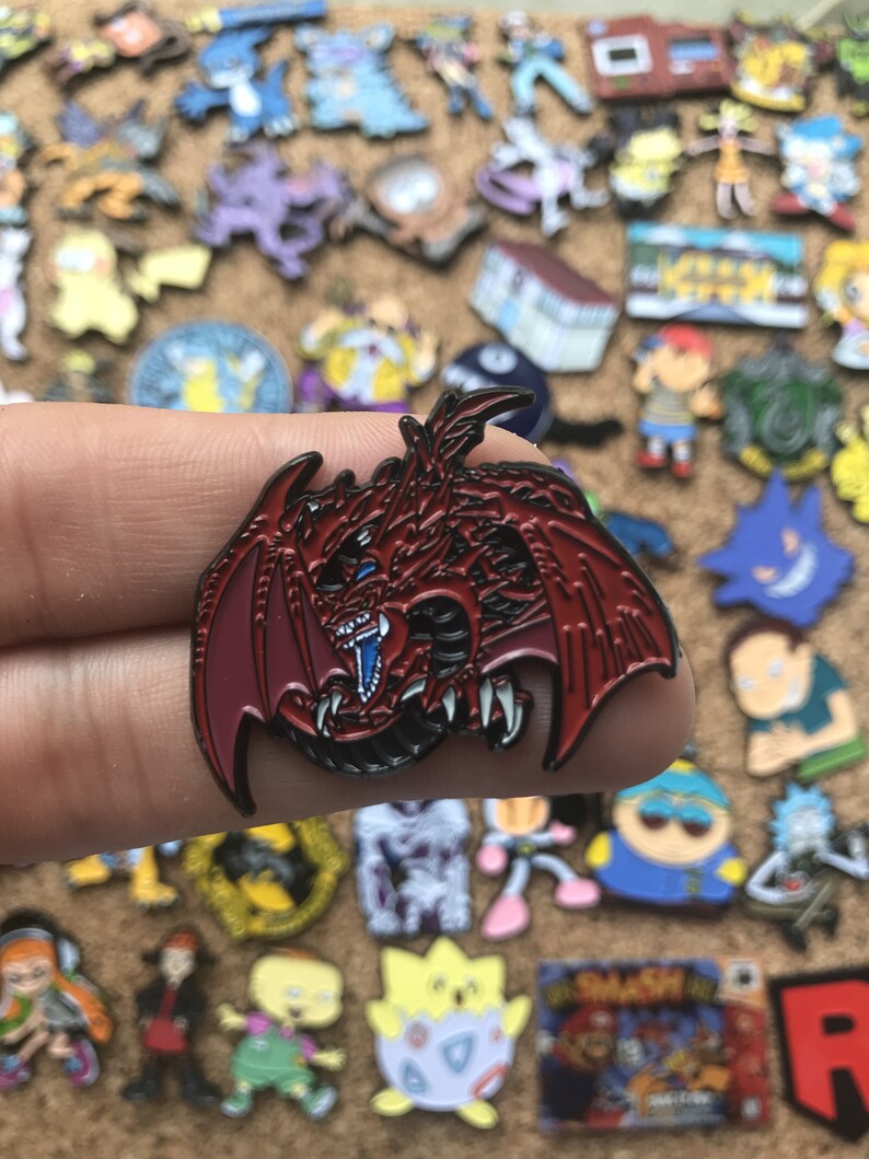 Slifer the Sky Dragon Yu Gi Oh Custom Enamel Pin Pins Pin Etsy