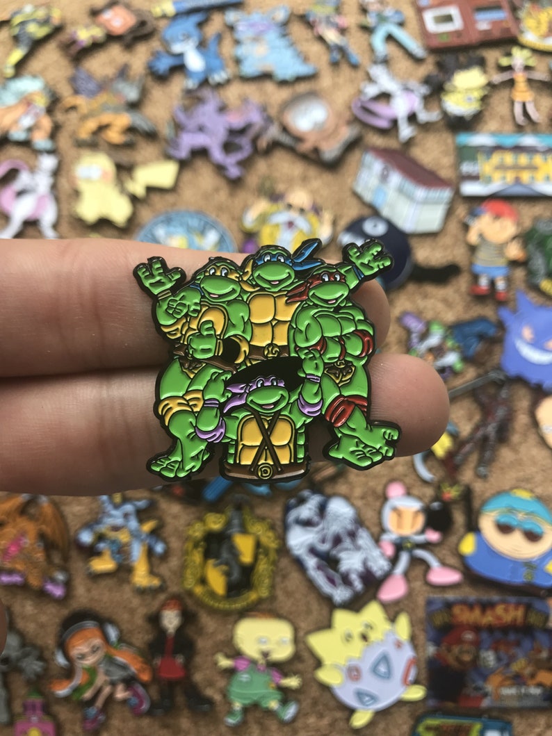 TMNT Teenage Mutant Ninja Turtles Custom Enamel Pin Pins Pin | Etsy