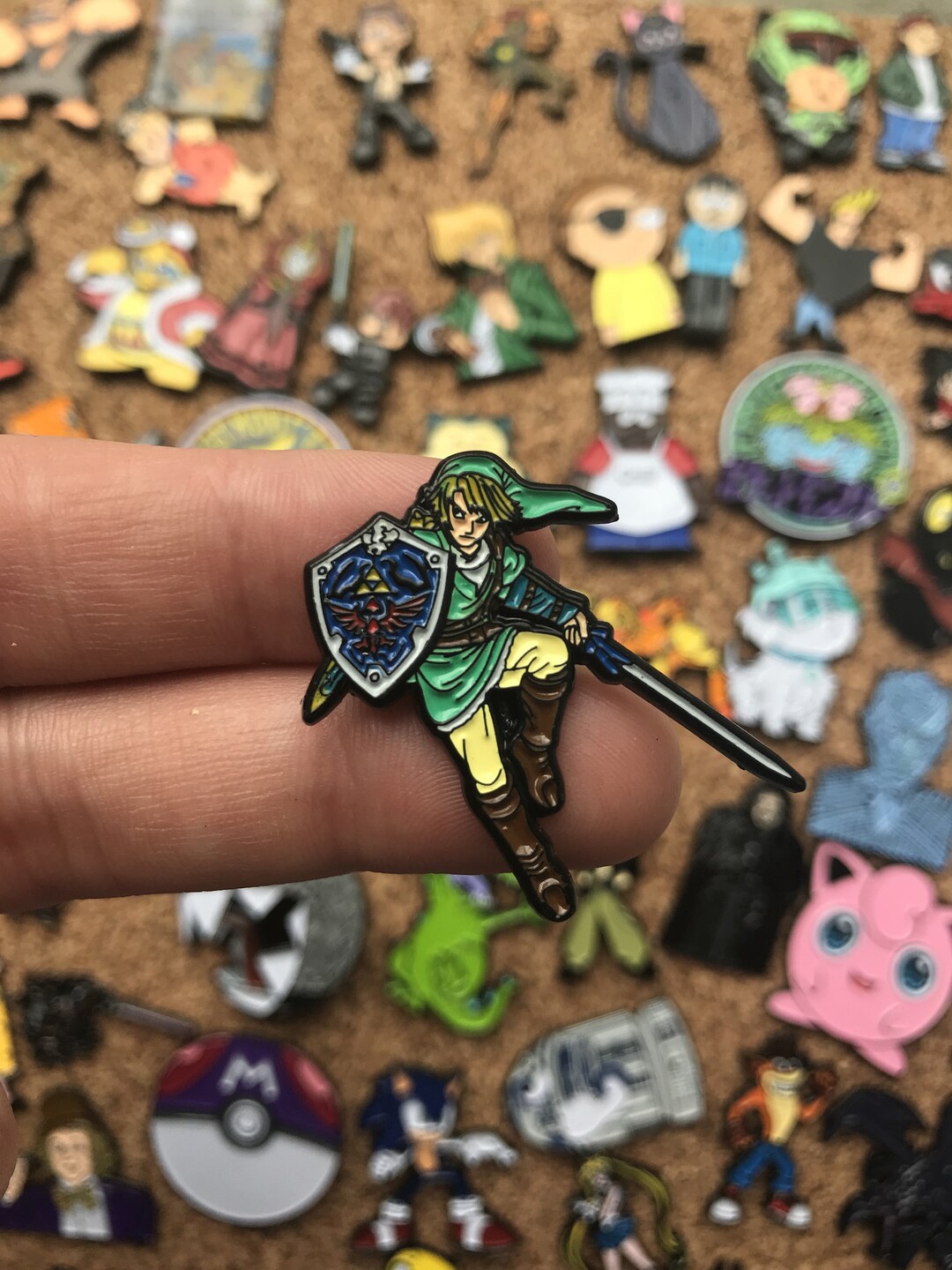 Link Zelda Hylian Shield Custom Enamel Pin Pins Pin Badge - Etsy