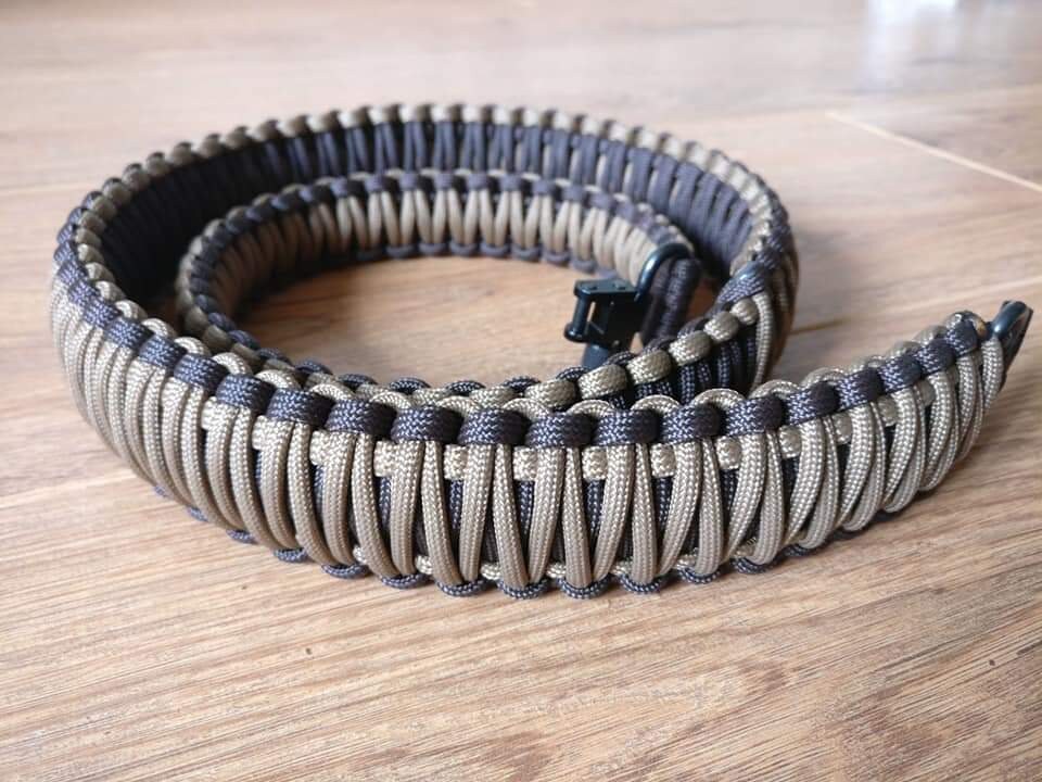 Custom Paracord Rifle Sling 550 Quick Release Swivels Handmade Etsy