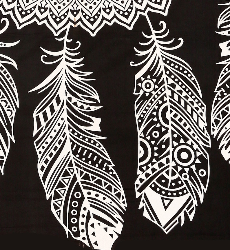 Valance Drapes Window Curtain Mandala Curtain Cotton Curtain Panel Window Treatments Indian Bohemian Sheer Top Door Curtain Shower Curtain