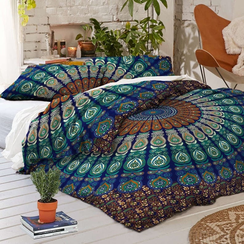 Indian Mandala Quilt Doona Duvet Quilt Cover King/Twin/Queen Etsy