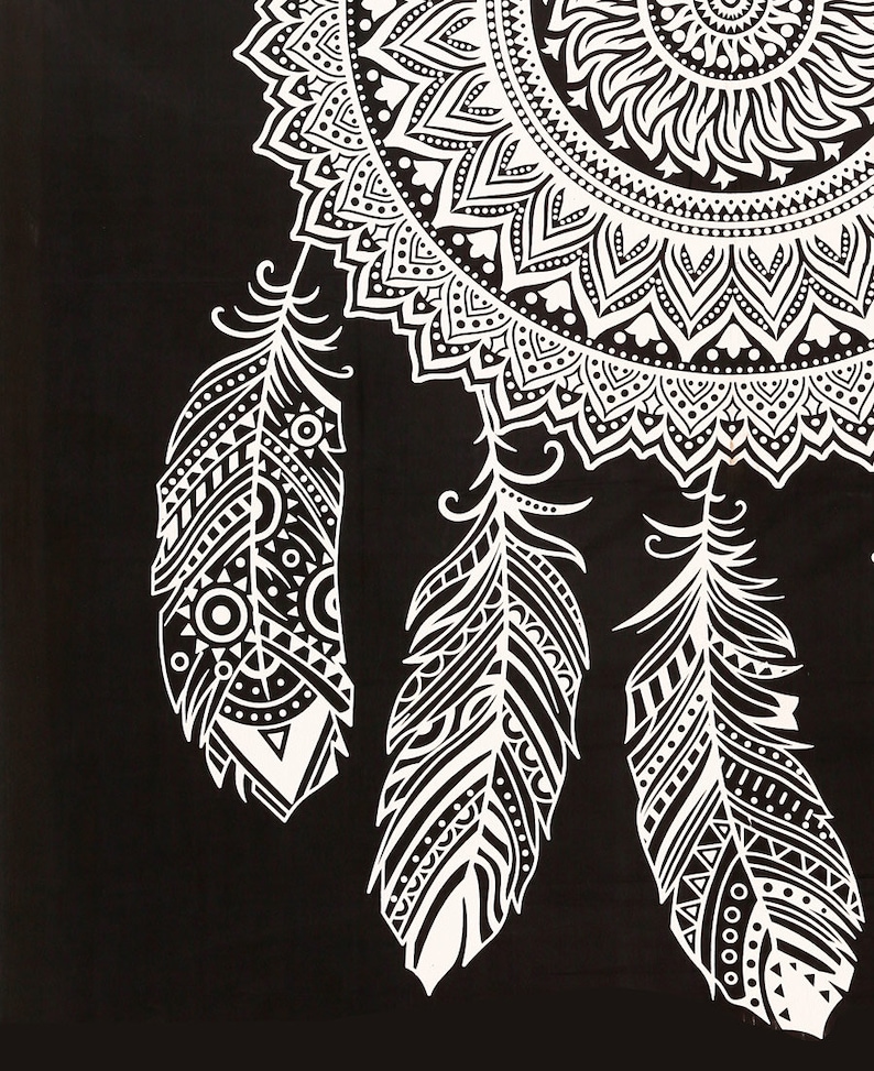 Valance Drapes Window Curtain Mandala Curtain Cotton Curtain Panel Window Treatments Indian Bohemian Sheer Top Door Curtain Shower Curtain