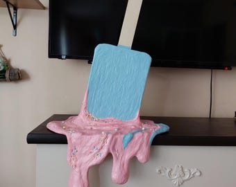"Falsches, schmelzendes Eis am Stil: 31"" Skulptur
