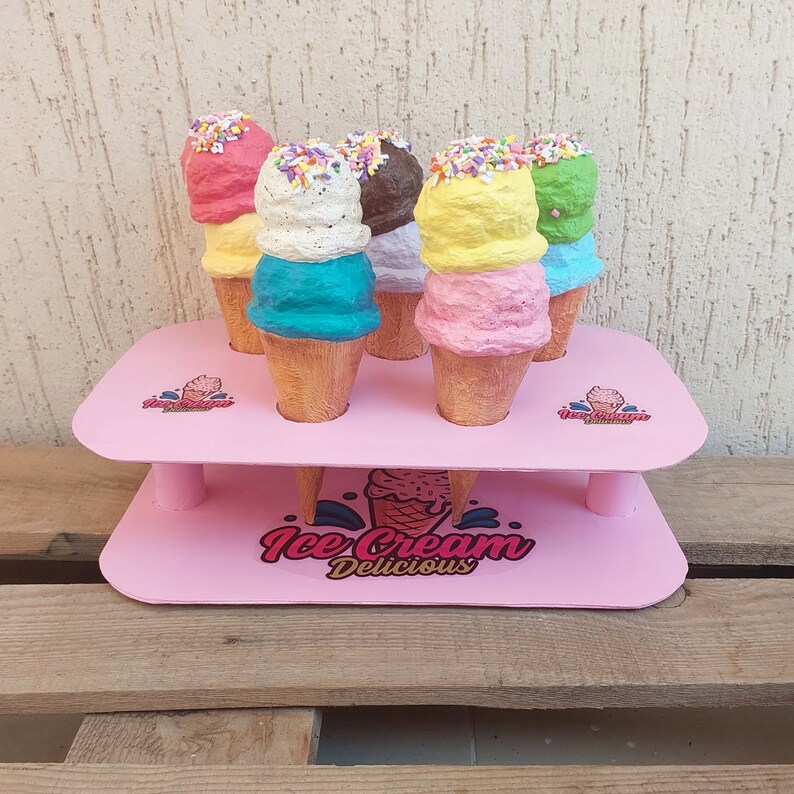 Fake Ice Cream Cone Tutorial Food Prop Ice Cream Sculpture Etsy